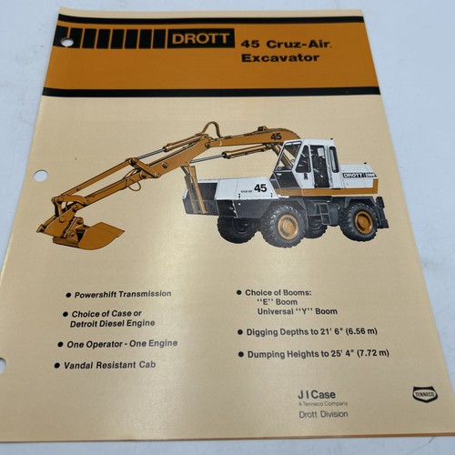 Brochure escavatore drott - escavatore,