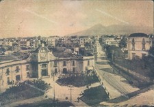 t268 cartolina portici corso a.diaz e vesuvio provincia di napoli