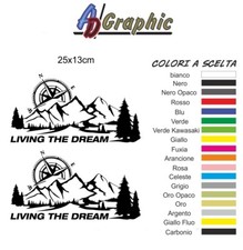 coppia adesivi sticker bussola