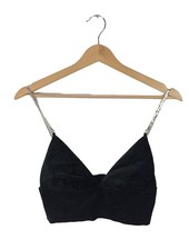 ZARA Top corto Donna Top Taglia IT 40 nero elegante