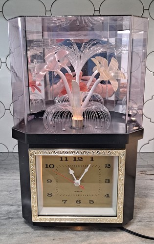 Lampada orologio fiore