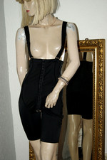 Spalline mutandine con gamba corpetto nero corpetto gancio aperto taglia L