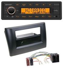 Autoradio Continental MP3 Bluetooth AUX USB per Fiat Stilo 192 01-08 vano portaoggetti