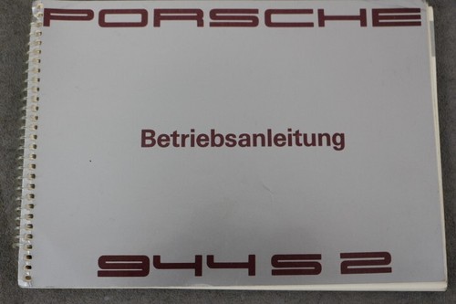 Porsche 944 manuale uso - porsche,