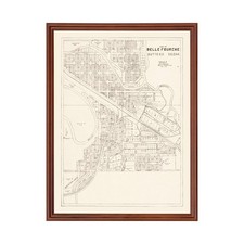 Old Map of Belle Fourche, SD