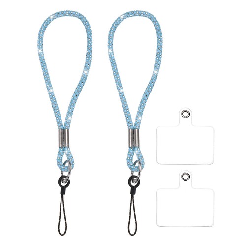 2pcs keychain with - keychain, crystals
