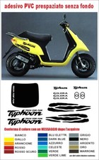 Kit completo adesivi GIlera Typhoon 50 125 tech 1 colore replica scooter tuning