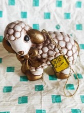 Thun Pecora in piedi, con Fiocco Oro,Pecorella, No formella angelo teddy agnello