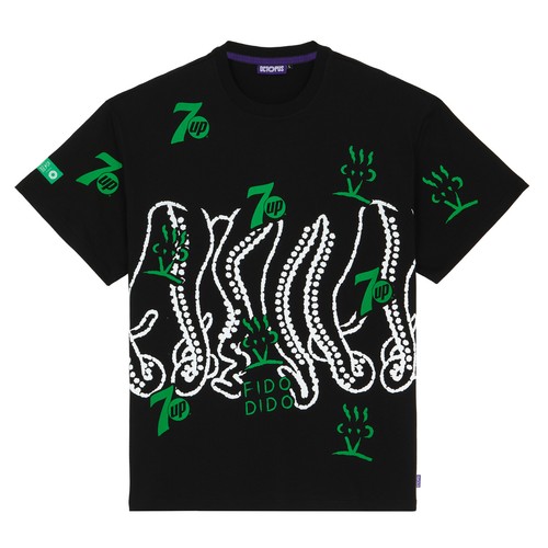 Octopus tshirt 7up splashed - octopus,