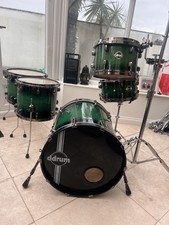 Batteria Ddrum Dominion Ash a scoppio verde! Splendido! Trasporto gratuito a 🤩