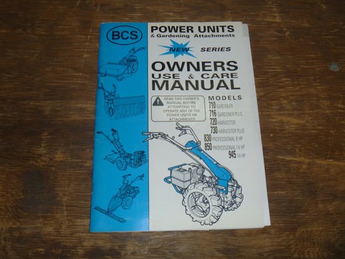 Bcs 716 gardener power - 716, unit