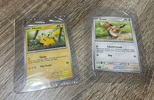SEALED Pikachu 25/165 + Eevee