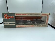 LIMA H0 CARRO DOPPIO A BILICO PER TRASPORTO TUBI - 9039 - F.S.