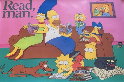 The simpsons read man - “read,, man”