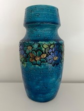 Vaso vintage Rimini blu 8”