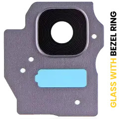 Back camera lens with bezel - back,