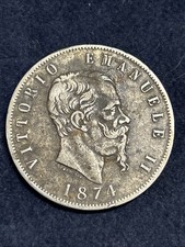Vittorio Emanuele II 1874 L.5 