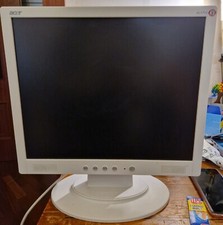 ACER AL1712 monitor 17" Vga 4:3 lcd X pc computer bianco #01 segno
