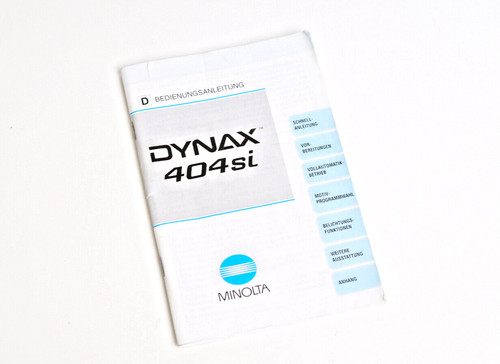 Minolta dynax 404si - minolta,