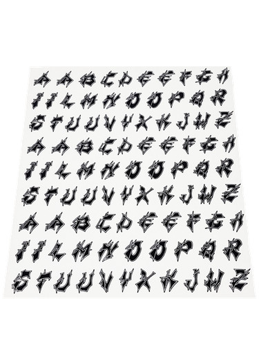 Kit lettere adesive - kit,