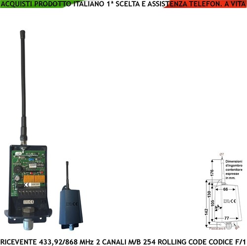Ricevente radio 433 mhz - 433,92,