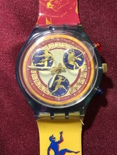 Orologio da polso SWATCH Chrono KALOS (SCZ104)-NUOVO/NOS-Olympic Special-perfettamente funzionante!