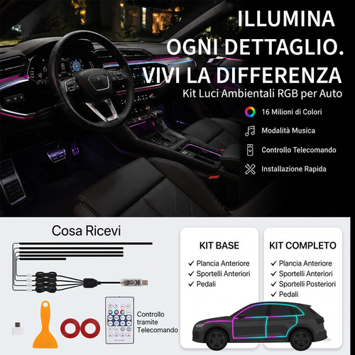 Luci led auto interni - led, ambient