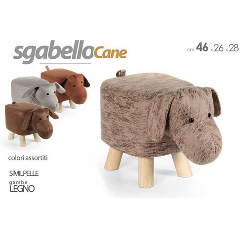 Pouf cane bambini sgabello - cane,