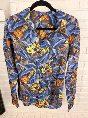Zara man slim fit tropical - zara,