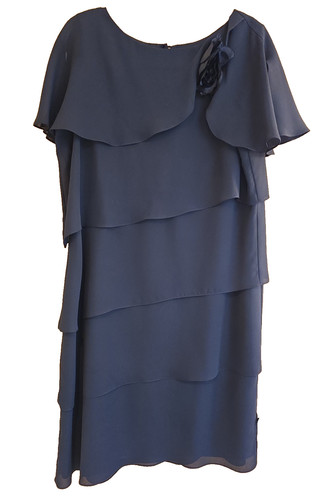 Abito patra nero chiffon - abito,