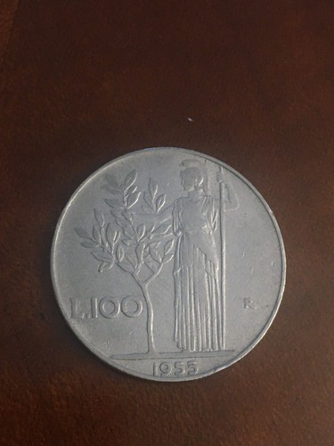 Moneta 100 lire spl - lire, 1955
