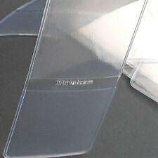 10 BUSTINE TASCHE DOPPIE PLASTICA LUSSO X PERIZIA PERIZIARE PORTA MONETE 45x45mm