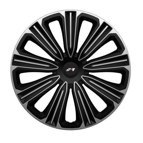 Copricerchio rosso silver - 14",