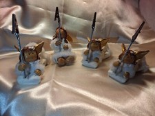 Angioletti  Natale Segnaposto ultimi rimasti (4 pezzi) alti cm. 7. Scatola