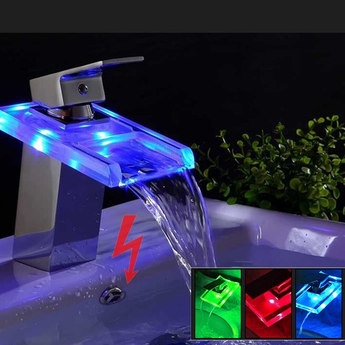 Rubinetto led vetro - in,