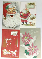Set 4 biglietti di auguri