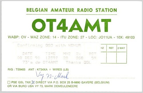 Cartolina ot4amt belgian - cartolina,
