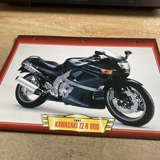 Kawasaki ZZ-R600 1991 ZZR 600 ZZ-R fiche carte moto passion collection Atlas
