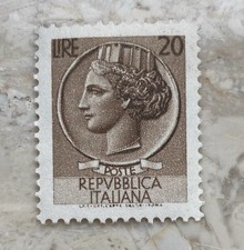Francobollo Siracusana 20 Lire