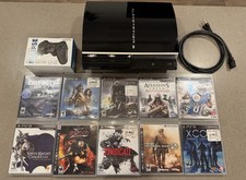 Sony PlayStation 3 CECHK01 80GB PS3 Fat Console + 10 giochi TESTATI