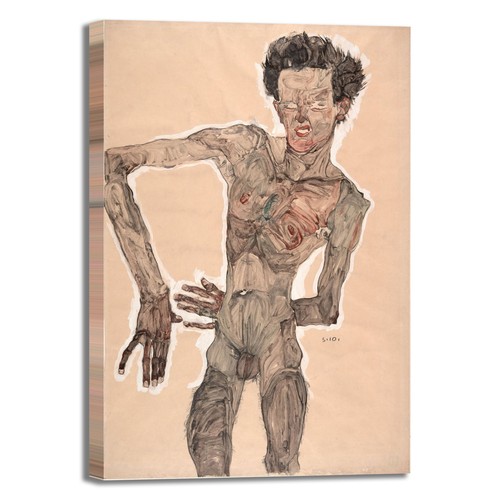 Schiele autoritratto nudo - , 2
