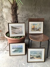 Set 4 Quadri Mare E Barche A Vela