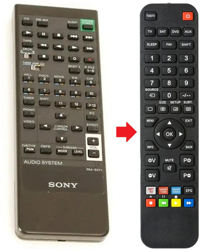 Telecomando adatto per - , sony