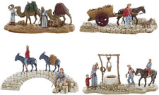 Set 4 Pastori Adatti a Presepe
