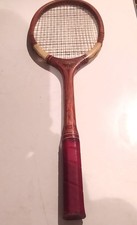 Majesty Racchetta da tennis in legno Slavie vintage con Custodia in stoffa coeva