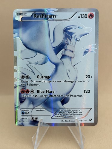 Carta pokemon reshiram 113 - reshiram, 113/114
