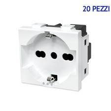 PRESA BTICINO MATIX COMPATIBILE SPINA SCHUKO 16A 250V 20 PRESE