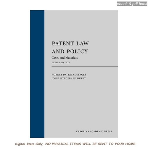 Robert merges patent law and - merges,