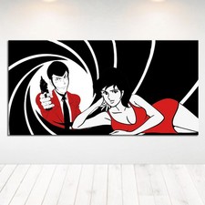 Quadro dipinto mano pop art - a,