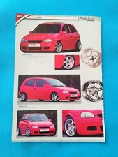 CLIPPING ARTICOLO DI GIORNALE CAR TUNING OPEL CORSA DA COLLEZIONE - (77)